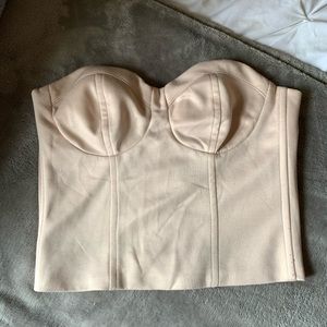 Tobi | Strapless Tan Top